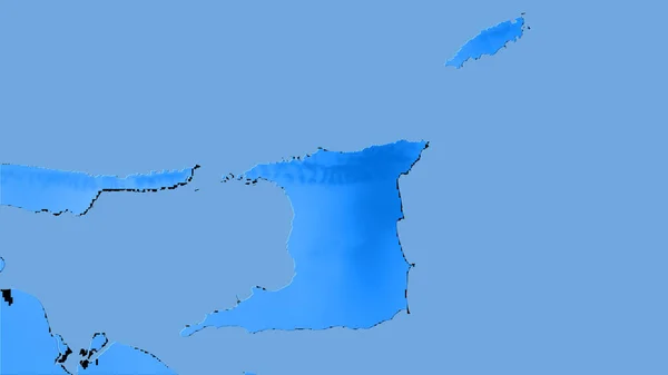 Trinidad Tobago Rocznej Mapie Opadów Projekcji Stereograficznej Surowy Skład Warstw — Zdjęcie stockowe