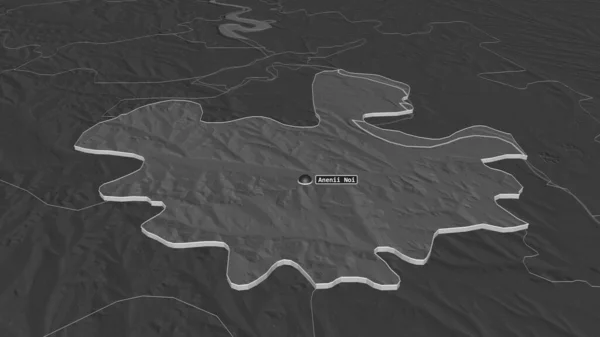 Μεγέθυνση Anenii Noi Περιοχή Της Μολδαβίας Εξωθημένη Λήθη Προοπτική Υψόμετρο — Φωτογραφία Αρχείου