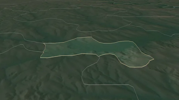 Zoom Balti Cidade Moldávia Delineado Perspectiva Óbvia Mapa Topográfico Relevo — Fotografia de Stock