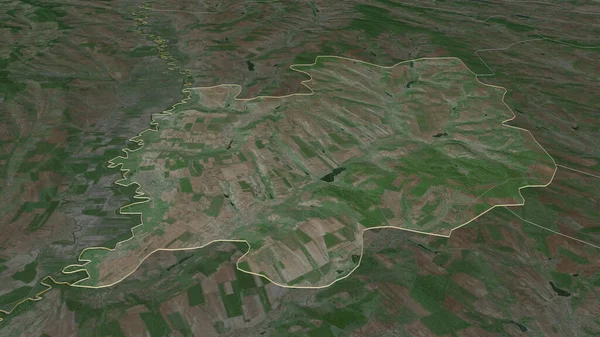 Moldova Nın Leova Ilçesine Yakınlaş Belirsiz Bir Bakış Açısı Uydu — Stok fotoğraf