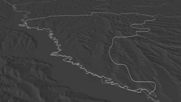 Увеличьте Унгень Район Молдовы Непристойная Перспектива Карта Высоты Билевель Поверхностными — стоковое фото