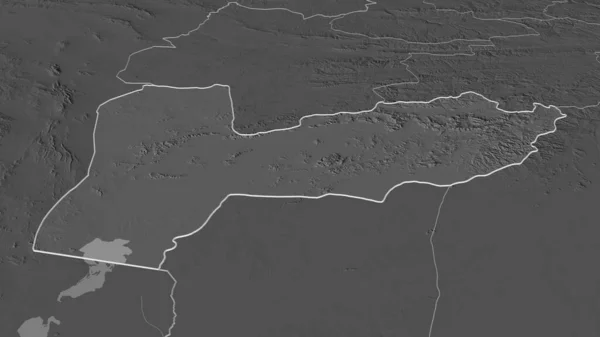 Ampliar Sobre Farah Provincia Afganistán Esbozado Perspectiva Oblicua Mapa Elevación — Foto de Stock