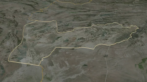 Увеличьте Фарах Провинция Афганистан Непристойная Перспектива Спутниковые Снимки Рендеринг — стоковое фото