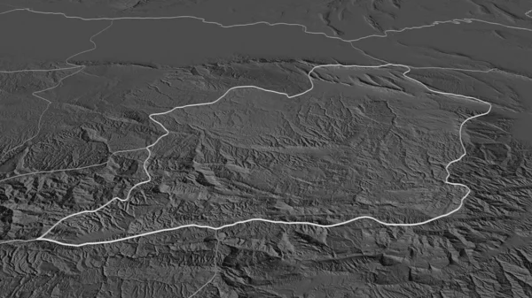 Ampliar Sobre Samangan Provincia Afganistán Esbozado Perspectiva Oblicua Mapa Elevación — Foto de Stock