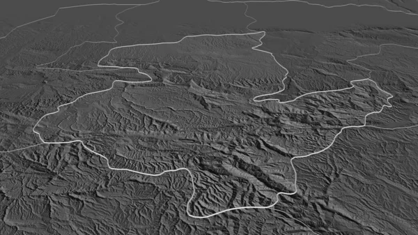 Ampliar Sar Pol Provincia Afganistán Esbozado Perspectiva Oblicua Mapa Elevación — Foto de Stock