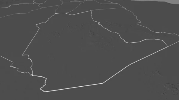 Увеличь Тамангассет Провинция Алжир Непристойная Перспектива Карта Высоты Билевель Поверхностными — стоковое фото