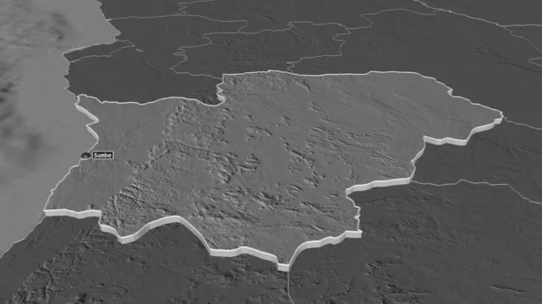 Увеличь Изображение Куанца Сул Провинция Ангола Непристойная Перспектива Карта Высоты — стоковое фото