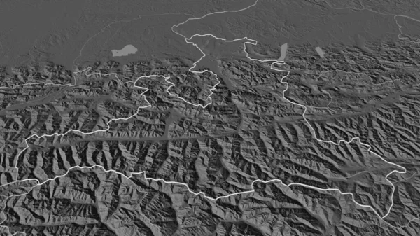 Начнем Озила Земля Австрия Непристойная Перспектива Карта Высоты Билевель Поверхностными — стоковое фото