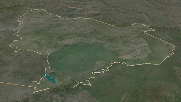 Zoom Est Regio Burkina Faso Geschetst Obliek Perspectief Satellietbeelden Weergave — Stockfoto