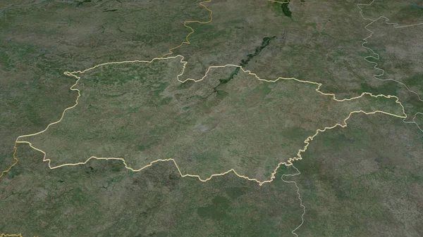 Увеличьте Haut Bassins Регион Буркина Фасо Изложены Непристойная Перспектива Спутниковые — стоковое фото