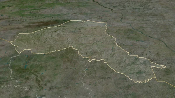Zooma Sahel Regionen Burkina Faso Skisserat Svagt Perspektiv Satellitbilder Rendering — Stockfoto