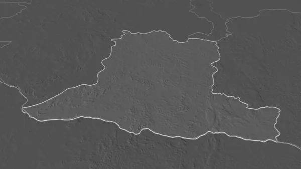 Увеличьте Изображение Бассе Котто Префектура Центральноафриканской Республики Непристойная Перспектива Карта — стоковое фото