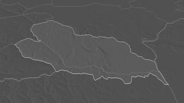 Увеличьте Масштаб Лобайе Префектура Центральноафриканской Республики Непристойная Перспектива Карта Высоты — стоковое фото