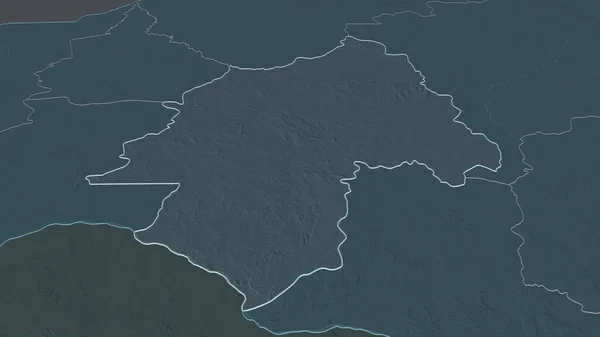 Přiblížit Ouaka Prefektura Středoafrické Republiky Nastínil Úhlová Perspektiva Barevná Hrbolatá — Stock fotografie