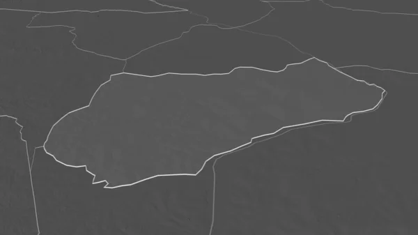 Ampliar Logone Occidental Región Chad Esbozado Perspectiva Oblicua Mapa Elevación —  Fotos de Stock
