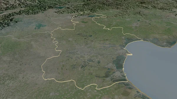 Tianjin Çin Belediyesi Yakınlaştırın Belirsiz Bir Bakış Açısı Uydu Görüntüleri — Stok fotoğraf