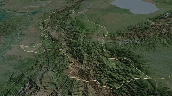 Norte Santander Kolombiya Departmanı Yakınlaştır Belirsiz Bir Bakış Açısı Uydu — Stok fotoğraf