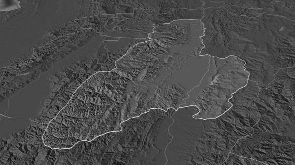 Μεγέθυνση Στην Tolima Τμήμα Της Κολομβίας Σκιαγραφείται Λήθη Προοπτική Υψόμετρο — Φωτογραφία Αρχείου