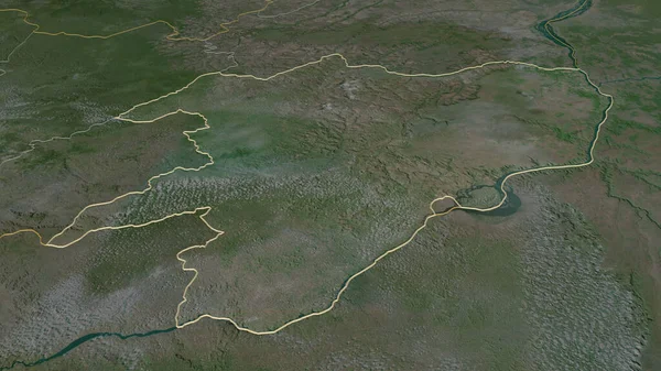Увеличьте Пул Регион Республики Конго Общих Чертах Непристойная Перспектива Спутниковые — стоковое фото
