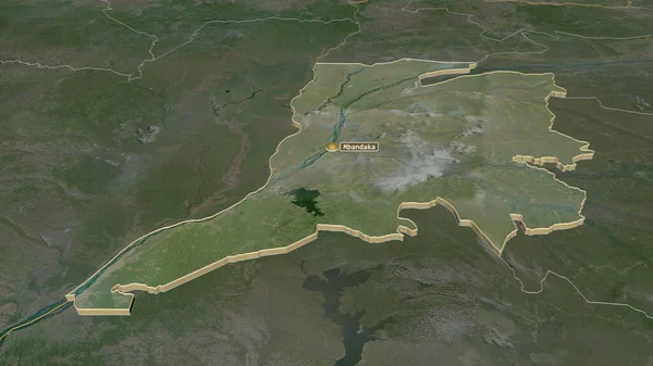 Ampliar Equateur Provincia República Democrática Del Congo Extruido Perspectiva Oblicua — Foto de Stock