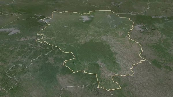 Acérquese Sankuru Provincia República Democrática Del Congo Esbozada Perspectiva Oblicua —  Fotos de Stock