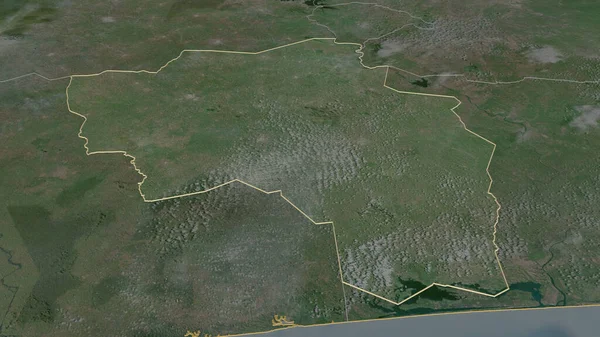 Μεγέθυνση Της Περιοχής Goh Djiboua Περιοχή Της Ακτής Ελεφαντοστού Λήθη — Φωτογραφία Αρχείου