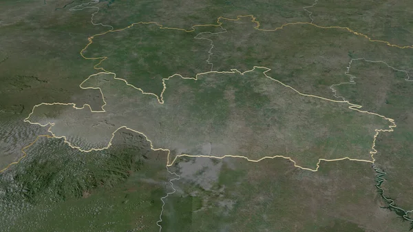 Woroba Cote Ivoire Ilçesi Yakınlaştır Belirsiz Bir Bakış Açısı Uydu — Stok fotoğraf