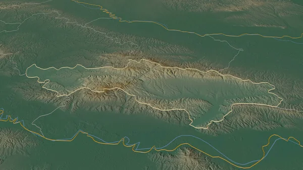 Közelíts Pozesko Slavonskára Horvátország Megye Kötelező Perspektíva Felszíni Vizekkel Ellátott — Stock Fotó
