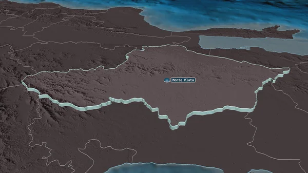 Увеличь Изображение Монте Плате Провинция Доминиканская Республика Непристойная Перспектива Цветная — стоковое фото