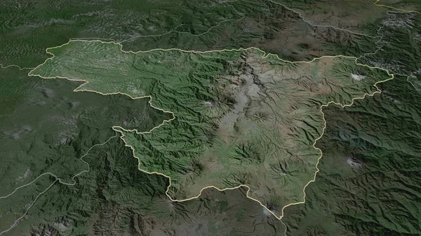 Pichincha Ekvador Ili Yakınlaştır Belirsiz Bir Bakış Açısı Uydu Görüntüleri — Stok fotoğraf