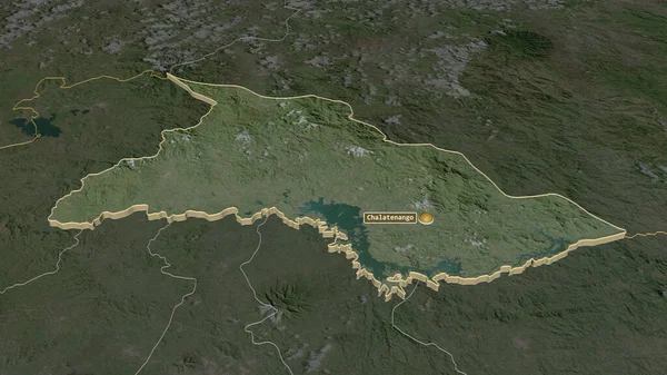 Ampliar Chalatenango Departamento Salvador Extruido Perspectiva Oblicua Imágenes Satélite Renderizado — Foto de Stock