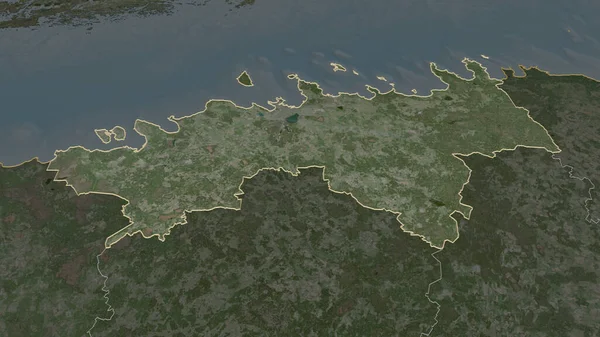 Harju Estonya Eyaleti Yakınlaştırın Belirsiz Bir Bakış Açısı Uydu Görüntüleri — Stok fotoğraf