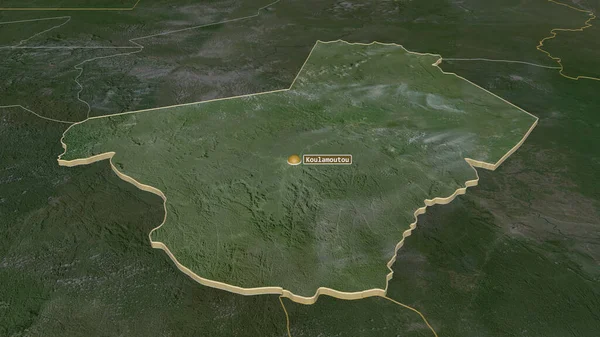 Увеличьте Изображение Ogooue Lolo Провинция Габон Непристойная Перспектива Спутниковые Снимки — стоковое фото