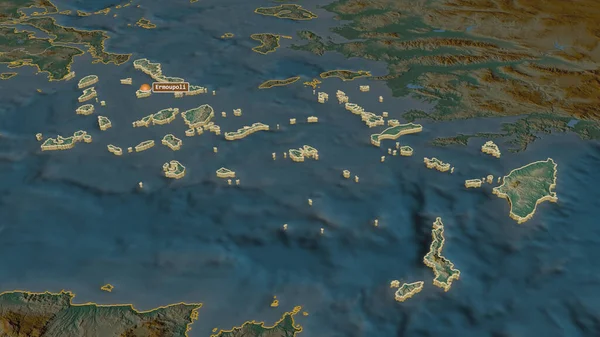Збільшити Вплив Південного Егейського Моря Децентралізоване Управління Грецією Було Експропрійовано — стокове фото