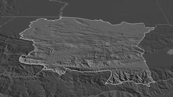 Увеличьте Изображение Альта Верапас Департамент Гватемалы Непристойная Перспектива Карта Высоты — стоковое фото