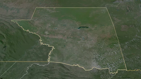 Közelíts Petenre Guatemala Megye Kötelező Perspektíva Műholdas Képek Renderelés — Stock Fotó