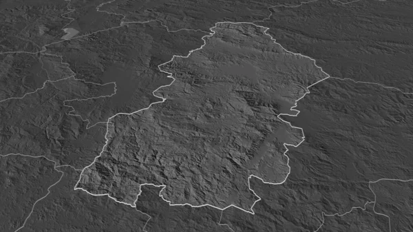 Zoom Francisco Morazan Τμήμα Ονδούρας Σκιαγραφείται Λήθη Προοπτική Υψόμετρο Bilevel — Φωτογραφία Αρχείου