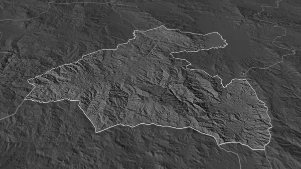 ラパス ホンジュラス のズームアウト概要 嘘の見方だ 地表水と二階の標高マップ 3Dレンダリング — ストック写真