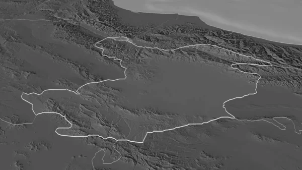 Увеличьте Изображение Казвина Провинция Иран Непристойная Перспектива Карта Высоты Билевель — стоковое фото