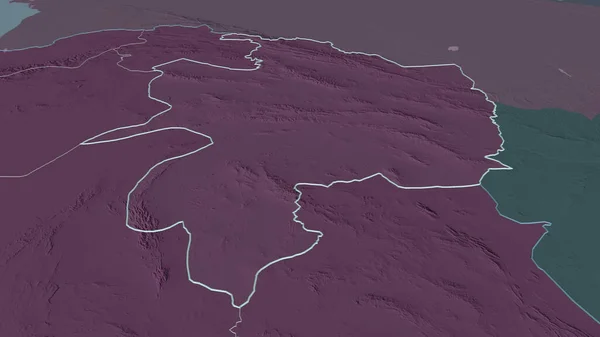 Увеличьте Изображение Разави Хорасана Провинция Иран Непристойная Перспектива Цветная Карта — стоковое фото