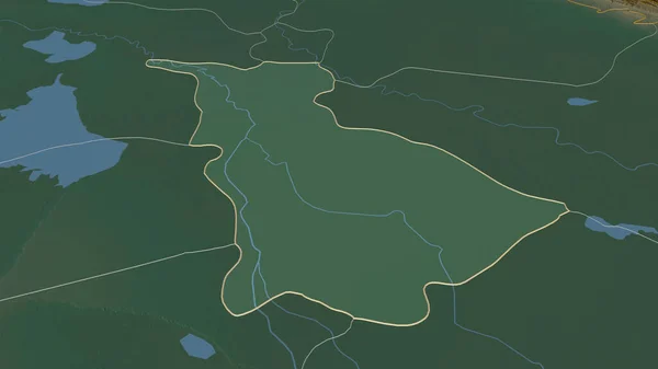 Збільшення Обсягу Бабіл Провінція Ірак Неймовірна Перспектива Карта Рельєфу Поверхневими — стокове фото