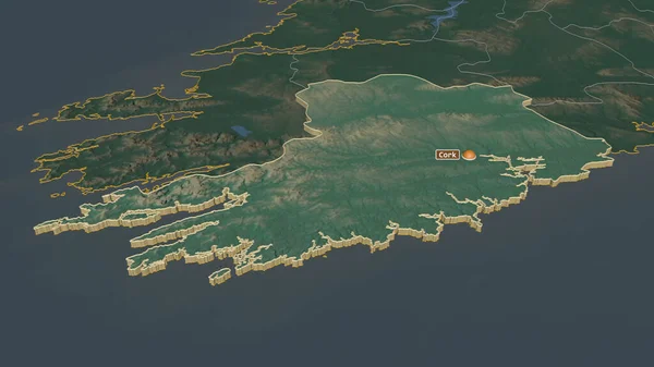 Cork Rlanda Eyaleti Yakınlaştırın Belirsiz Bir Bakış Açısı Yüzey Suları — Stok fotoğraf