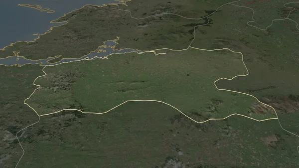 リメリック アイルランドの郡 にズームアウト概要 嘘の見方だ 衛星画像 3Dレンダリング — ストック写真