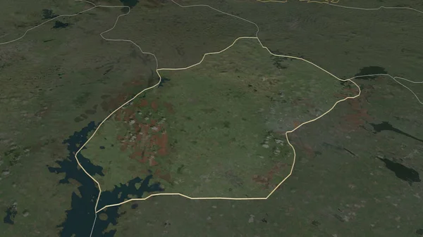 Zoom Sur Longford Comté Irlande Perspective Oblique Imagerie Satellite Rendu — Photo