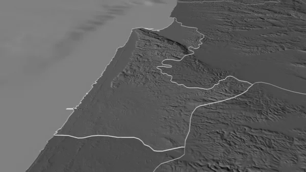 Μεγέθυνση Της Χάιφα Περιφέρεια Ισραήλ Λήθη Προοπτική Υψόμετρο Bilevel Επιφανειακά — Φωτογραφία Αρχείου