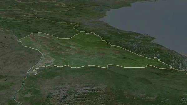 Збільшити Масштаб Кхаммутані Провінція Лаос Викладено Неймовірна Перспектива Супутникові Знімки — стокове фото