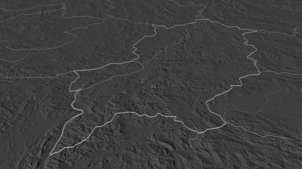 Μεγέθυνση Louangphrabang Επαρχία Του Λάος Περιγράφεται Λήθη Προοπτική Υψόμετρο Bilevel — Φωτογραφία Αρχείου