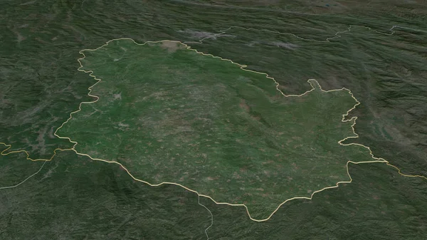 Phongsali Laos Ili Yakınlaştır Belirsiz Bir Bakış Açısı Uydu Görüntüleri — Stok fotoğraf