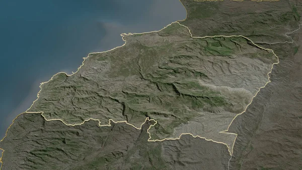Ampliar Hacia Norte Provincia Del Líbano Esbozado Perspectiva Oblicua Imágenes — Foto de Stock