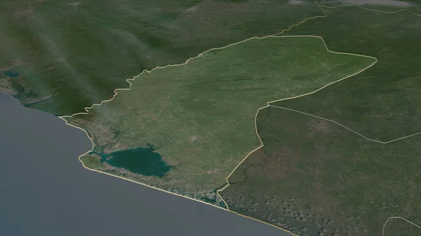 Ampliar Grand Cape Mount Condado Liberia Esbozado Perspectiva Oblicua Imágenes — Foto de Stock